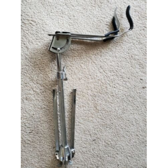 Vintage 1970s‎ Standard Flat Base Snare Drum Stand w/Damaged Rubber - Picture 3 of 8